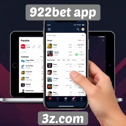 Avaliação da interface do 922bet app
